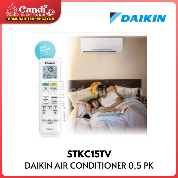 Daikin Air Conditioner 0,5 Pk Indoor (ftkc15tvm4) Outdoor (rkc15tvm4)